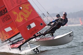 雕刻师携手首届Hobie16帆船亚洲锦标赛亮相深圳市大鹏新区龙岐湾！